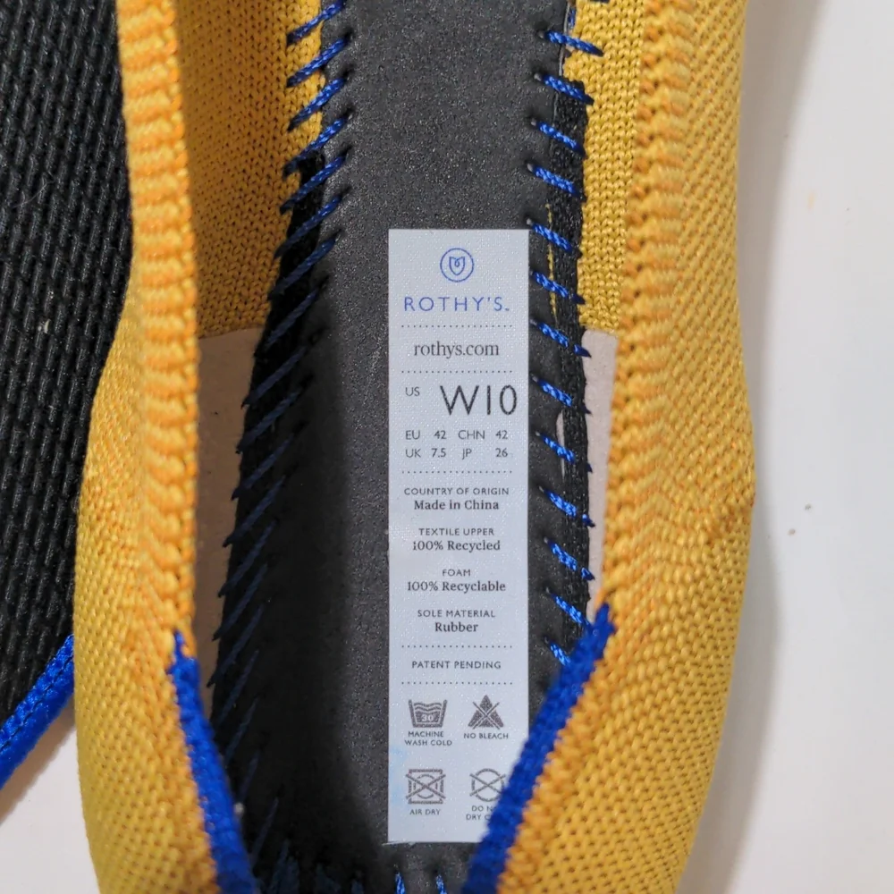 ROTHY'S THE POINT MARIGOLD WOMEN'S FLAT SHOE - Picture 7 of 15